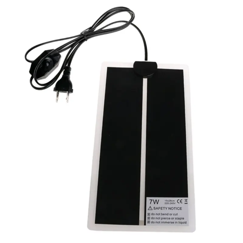 Reptile Warmer Heating Mat Terrarium Warmer Temperature Adjustable 7W 220-240V