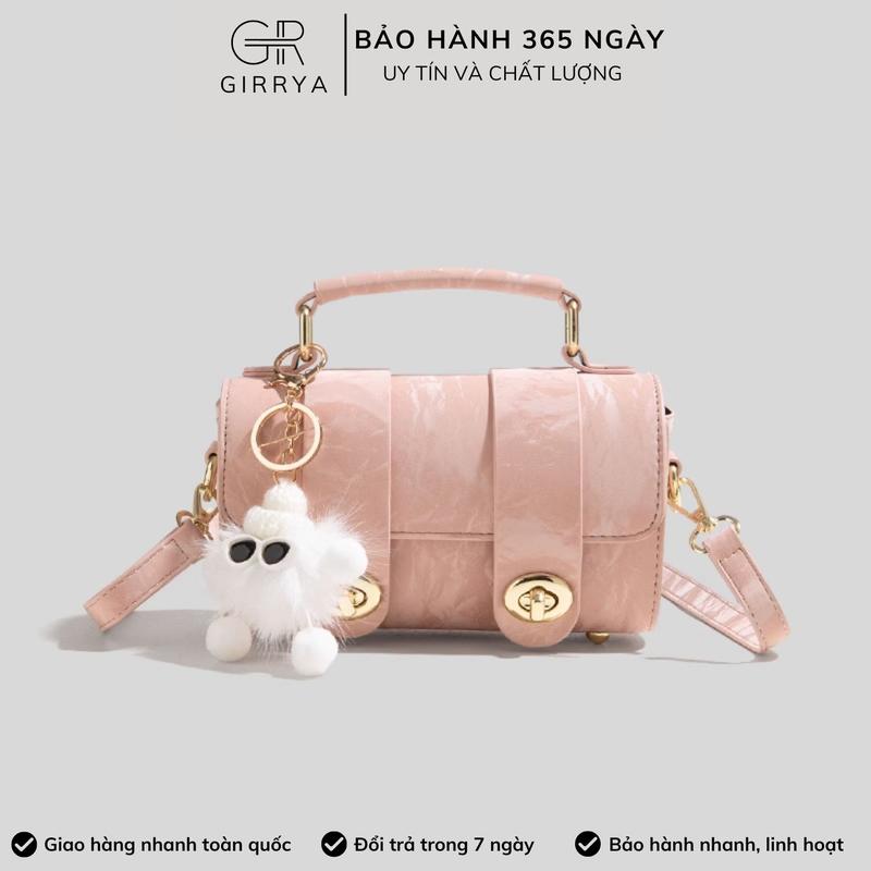  Túi xách nữ cầm tay GIRRYA M47 - Túi xách nữ mini niche nhỏ gọn tặng kèm móc khoá mẫu mới 2025 