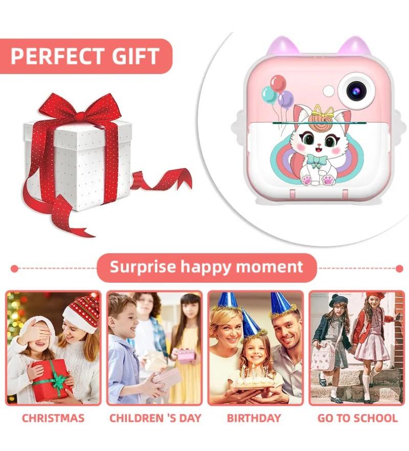 Product Introduction of Mini Instant Print Camera HD for Kids with Portable Digital Photography for Travel and Parties 11