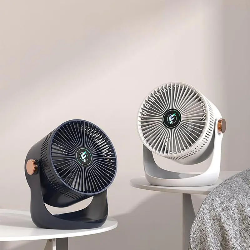 USB Rechargeable Desktop Fan, Household Circulation Fan, Desktop Air Fan for Living Room, Office, Bedroom, Student Dormitory, Outdoor Camping 0