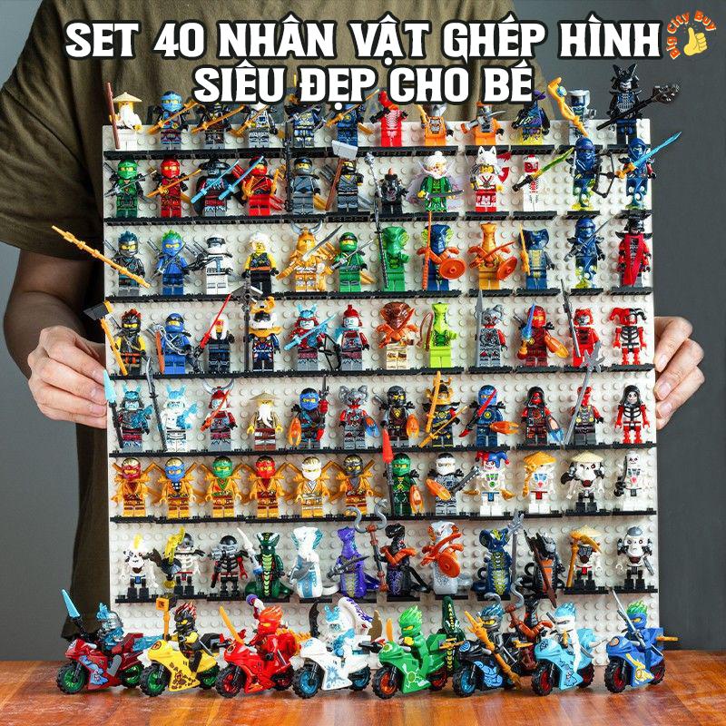 Set 40 Nhân Vật Ghép Hình Ninjago Siêu Đẹp Cho Bé Bigcitybuy Đồ Chơi ninja go Đồ Chơi Lắp Ghép