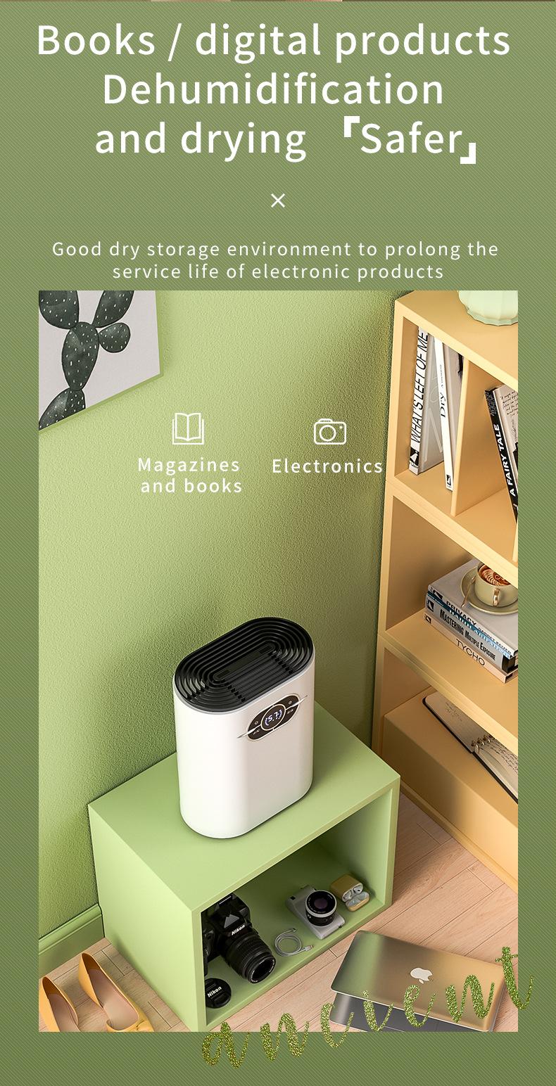 Product Introduction of Dehumidifier Household Dehumidifier Small Bathroom Dehumidifier Drying Bedroom Mini Moisture Absorber Indoor Moisture-Proof 11