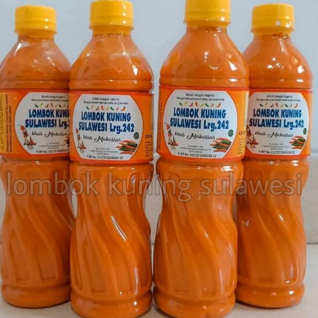 Lombok Kuning Sulawesi Lr 242 600ml Bahan Makanan Sambal Pedas Fruity Spices & Seasonings Saus