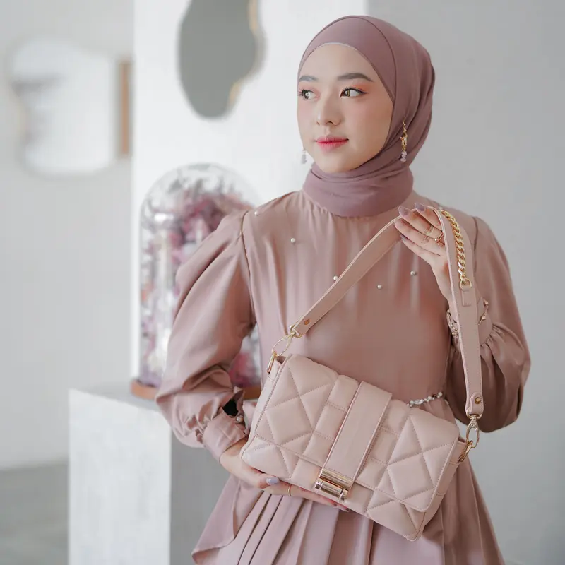 [Beli Lokal] Lophy Bag Tas Wanita Shoulder Bag Sling Bag Tas Bahu Wanita Tas Selempang Wanita Irish Bag in Pink Blush 2