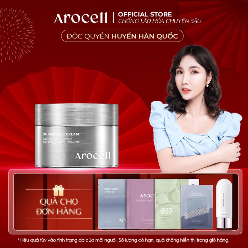 [AROCELL] Kem Dưỡng Nâng Cơ Vùng Cổ Arocell Super Neck Cream Chống Lão Hoá Mờ Nhăn Nữ Skin Care Collagen