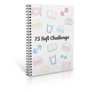 Soft Challenge Planner, 1 Count Colorful Food Themed Personal Planner, Simple Fitness Challenge Planner, Goal Setting Planner, Progress Tracker, Book