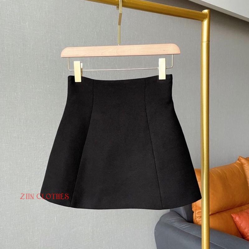 Chân Váy Con Ong Dáng A Xoè Phồng Cạp Lưng Cao BIG SIZE Chất Kaki Mềm Cao Cấp Lên From Xinh Nữ Women Kem 5