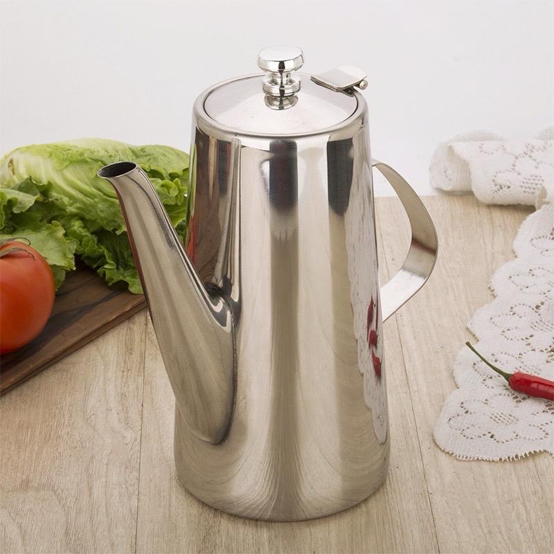 (Giá sỉ) Ấm inox dáng cao sang chuyên đựng trà, cà phê, nước gia vị lẩu nhà hàng 2