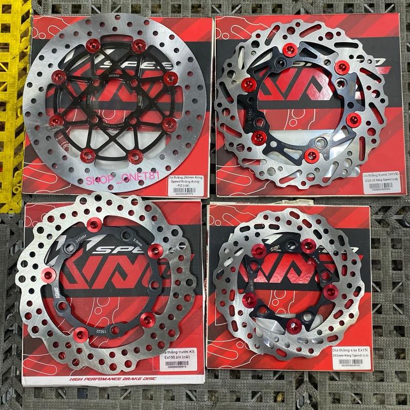 Đĩa thắng Kingspeek Phụ Tùng chính hãng Exciter 150 155 Shvn Winner V1 V2 V3 V4 trước và sau