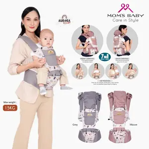 7in1 Way Gendongan Depan Model Terbaru 2023 MOMS BABY Hipseat Bayi + Pelindung Kepala BY-197 Gendongan Bayi Model Terbaru Gendongan Bayi Depan Gendong Ransel