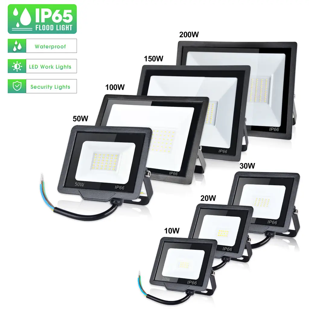 【ซื้อ 1 แถม 1】สปอตไลท์ LED 220V  30W 50W 100W 150W 200W 300W กันน้ํา 6500K ไลท์ กันน้ำได้ Spotlight ไฟกลางแจ้ง ไฟสวน สปอร์ตไลท์ สําหรับกลางแจ้ง สว่างยันเช้า รับประกัน