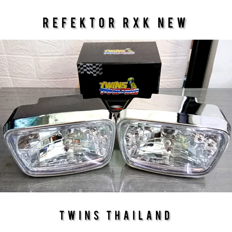 Reflektor Rx king new Rxk headlamp rxk kotak standar refektor hitam crome lampu depan twins thailand 0