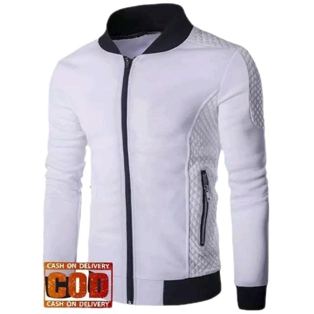 Jaket Kulit Domba Asli Pria Elegant Brownie ARL 033 Silverstone RFLA Ariel Noah 90 Bomber Fleece Motif Tebal Nyaman Baseball Motor 0