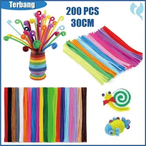 200Pcs Kawat Bulu Mercy Pastel Rainbow Mix 30Cm / Floral Tape / Tangkai Bunga Kawat / Kawat Bulu Mainan Anak Craft Diy