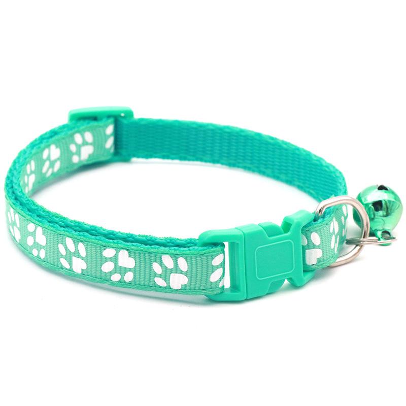 Product Introduction of 1R Pet Patch Collar Dog Cat Collar Single Footprints Paw Print Bell 26