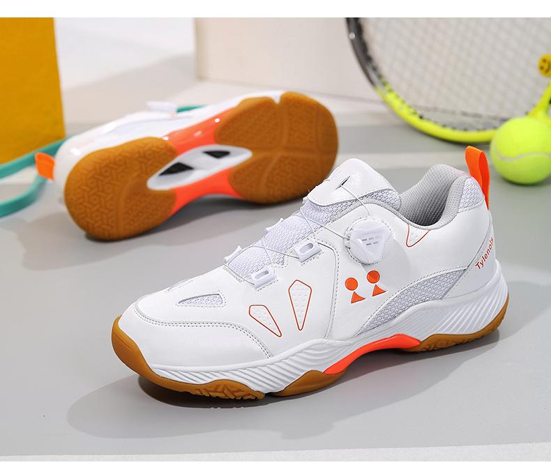 Product Introduction of In Stock Professional Badminton Shoes Non-Slip Tennis Shoes Volleyball Shoes Sneaker Table Tennis Ball Shoes Competitive Table Tennis Ball Shoes Badminton Shoes Tennis Shoes Lightweight Sneaker Men and Women Breathable Rotating Button Retail 18
