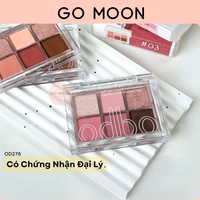 Bảng Phấn Mắt 6 Ô Odbo Signature OD276 Nhũ Lì Trong Suốt 4.8g phấn mắt 6 màu nhỏ xinh không bột lâu trôi Women Nữ Trang Điểm Cosmetic odbo sweetmush odbo shadow odbo  shadow Mỹ Phẩm bảng  mắt blush crush