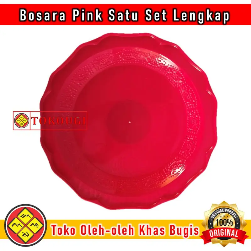 [COD] Bosara Satu Set Khas Bugis Makassar Lengkap Warna Pink 4