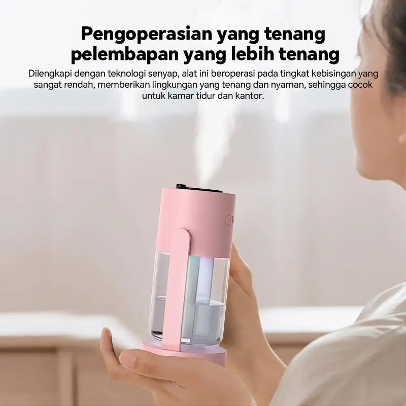 【2 in 1】280ml Pelembab proyeksi bintang yang dapat diputar lampu atmosfer diffuser pembersih udara semprotan aromaterapi garansi satu tahun 1