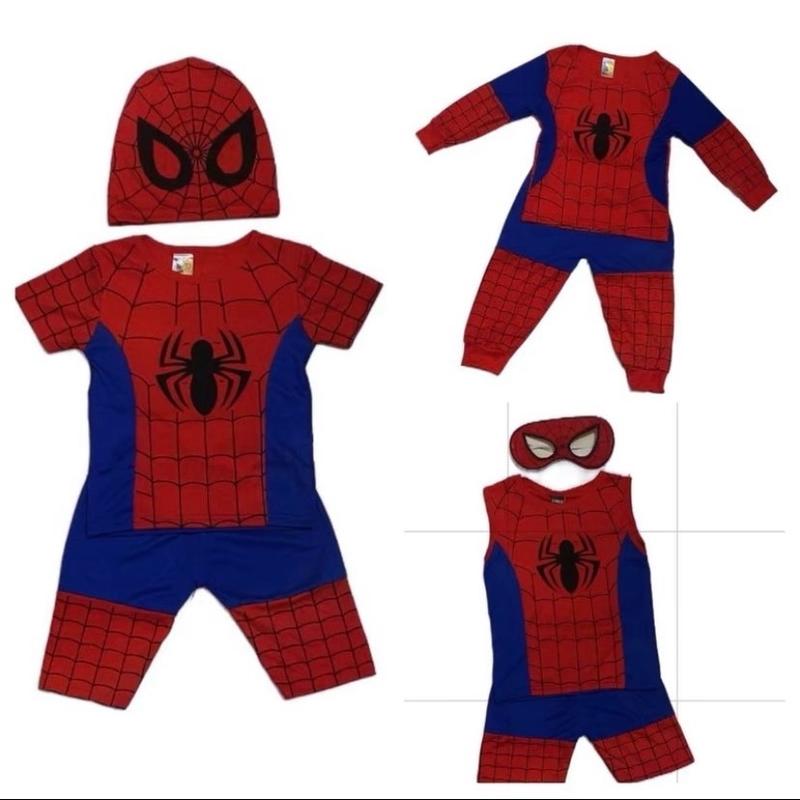  Bộ siêu nhân nhện   tay dài - tay ngắn - sát nách   