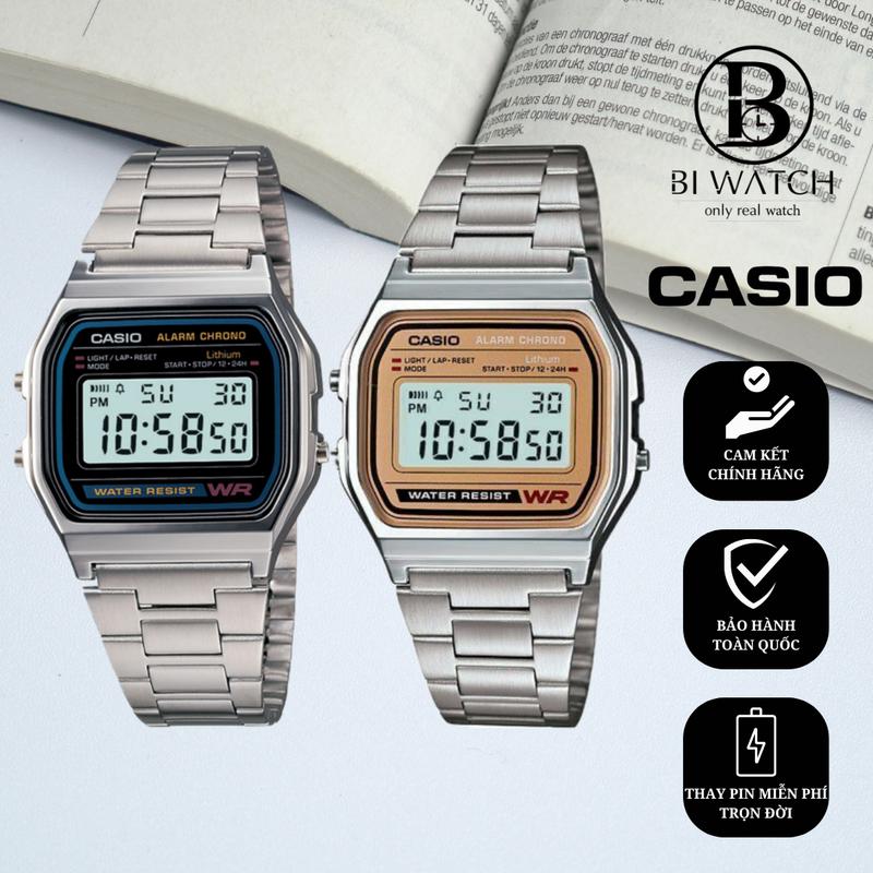 ĐỒNG HỒ UNISEX CASIO A158WA-1A || CHÍNH HÃNG casio  led đồng hồ  vintage casio  watch