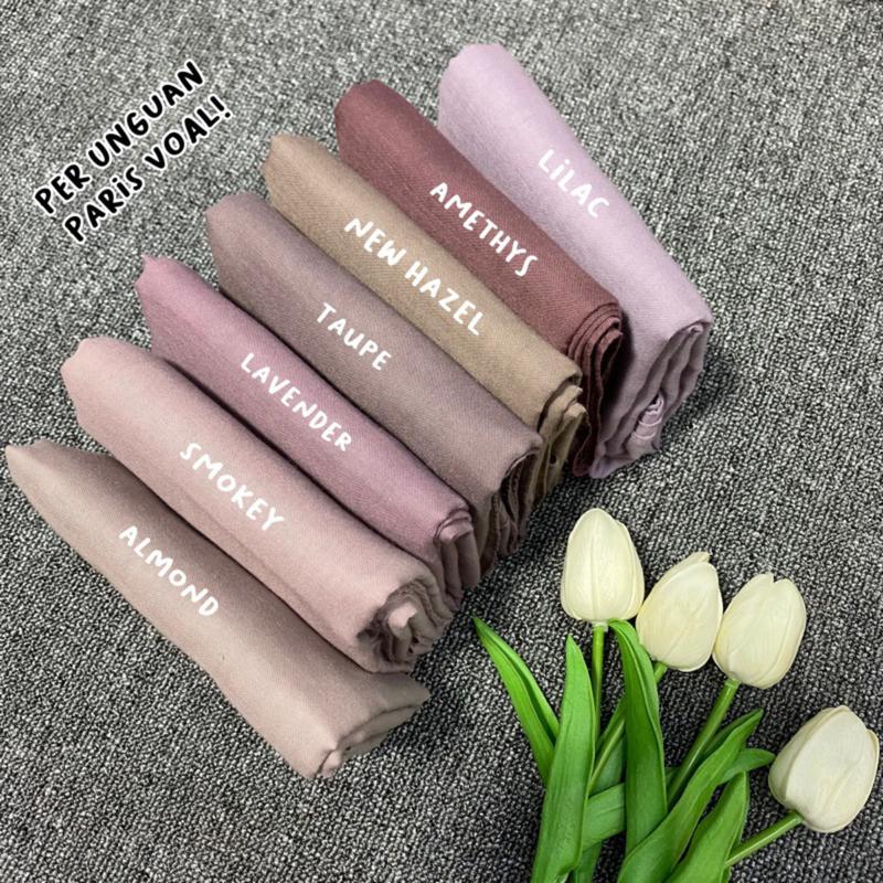 Product Introduction of Kerudung Segi Empat Paris // hijab paris persegi // Segi Empat Paris Polos Voal Muslim Square Wanita 0