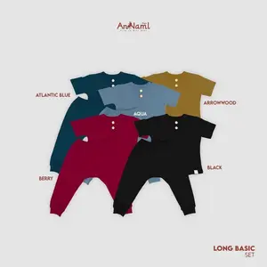 An-Naml Kids - Long Basic Set - Setelan Anak Celana Panjang Usia 2-6 Tahun