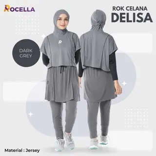 Rocella Setelan Olahraga Hijab setelan Gloria dan Rok Celana Delisa  Outfit Olahraga Rocella Rok Celana Olahraga Pakaian Olahraga Jogging Running Senam Lari Muslimah 3