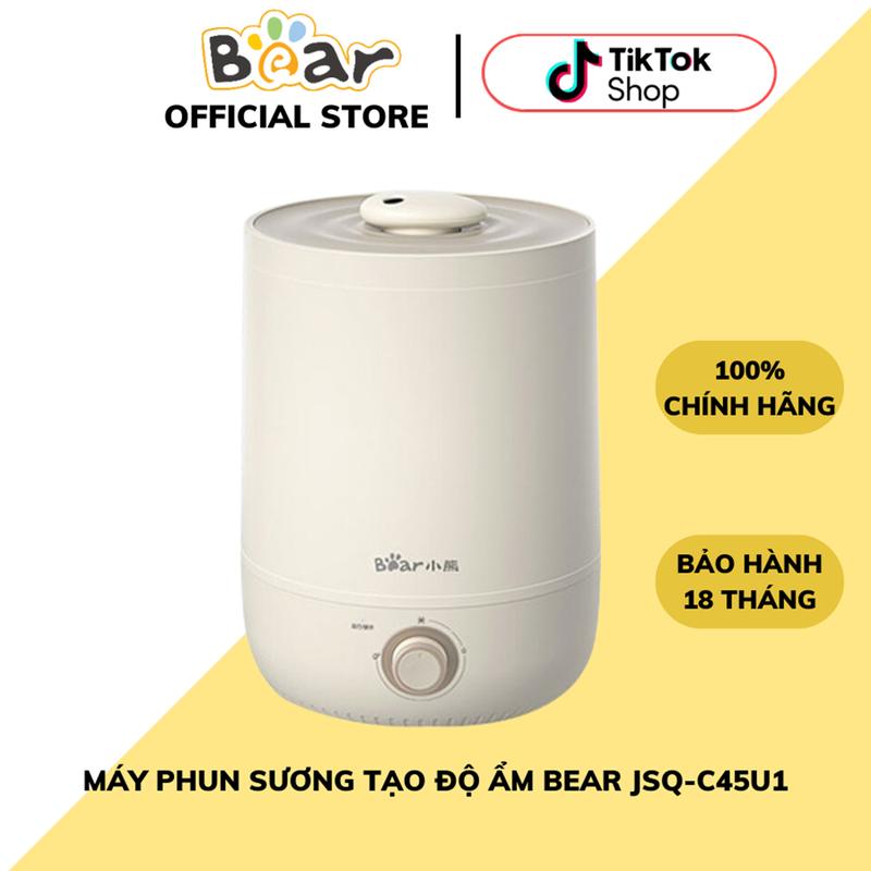 Máy Phun Sương Tạo Ẩm Không Khí Bear JSQ-C45U1 Dung Tích 4,5L Công Suất 30W Hỗ Trợ Xông Tinh Dầu Thơm Phòng Bảo Hành 18 Tháng Máy Xông Tinh Dầu