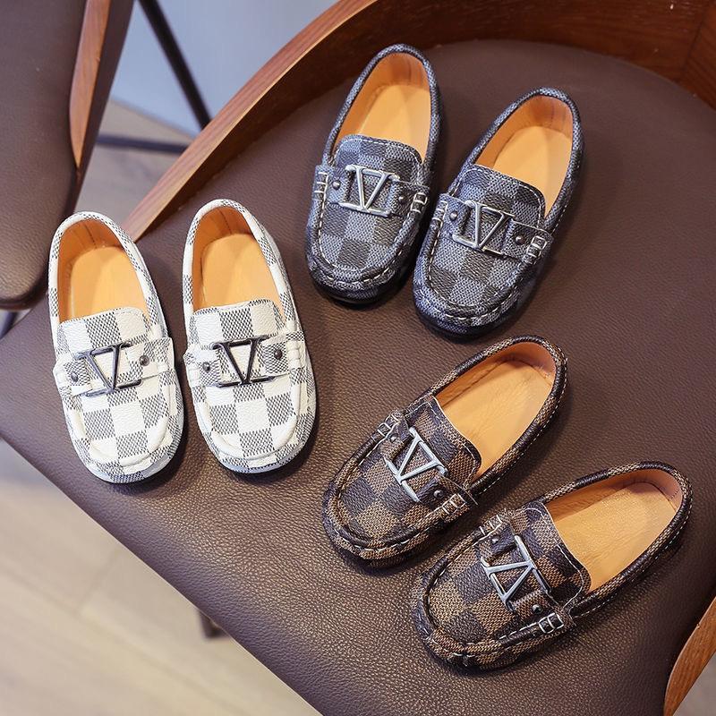  Giày lười bé trai họa tiết caro size 21 đến 35 