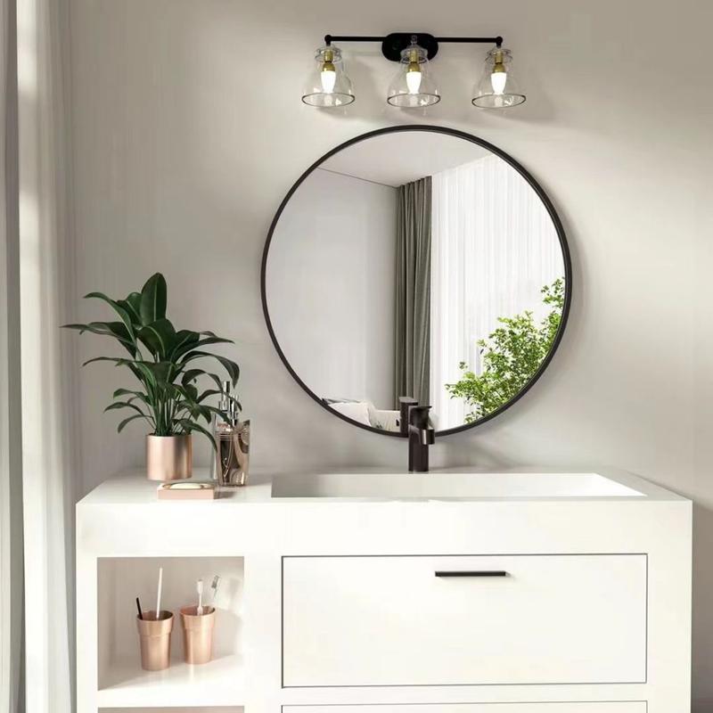 Bathroom Mirror Mirror bathroom wall mirror round decorative mirror dressing mirror toilet mirror 60/50/40cm 1