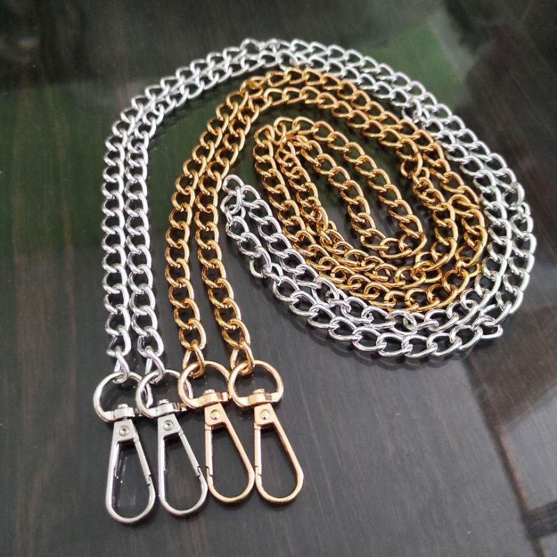 Tali Tas Rantai Aluminium Ringan mengkilap 50cm dan 110cm 0