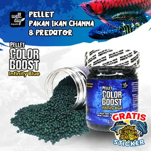 Pelet Untuk Andrao Ikan Channa Pakan Chana Blue Pulcra Carophyll COLOR BOOSTER Blue Pigment