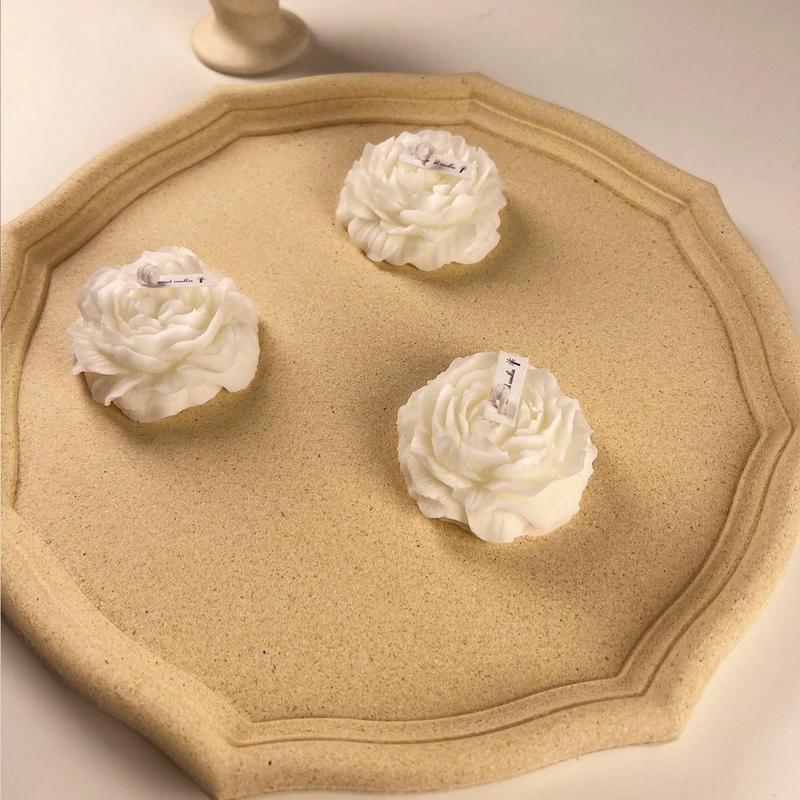 Creative Flower Pattern Scented Candle, 1 Count Decorative Candle, Decorative Ornament for Home Living Room Bedroom, Gift for Friend 6