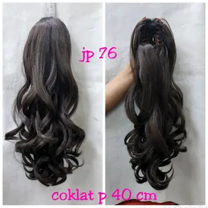 ponytail jepit rambut palsu quality premium panjang 40 CM JP 76