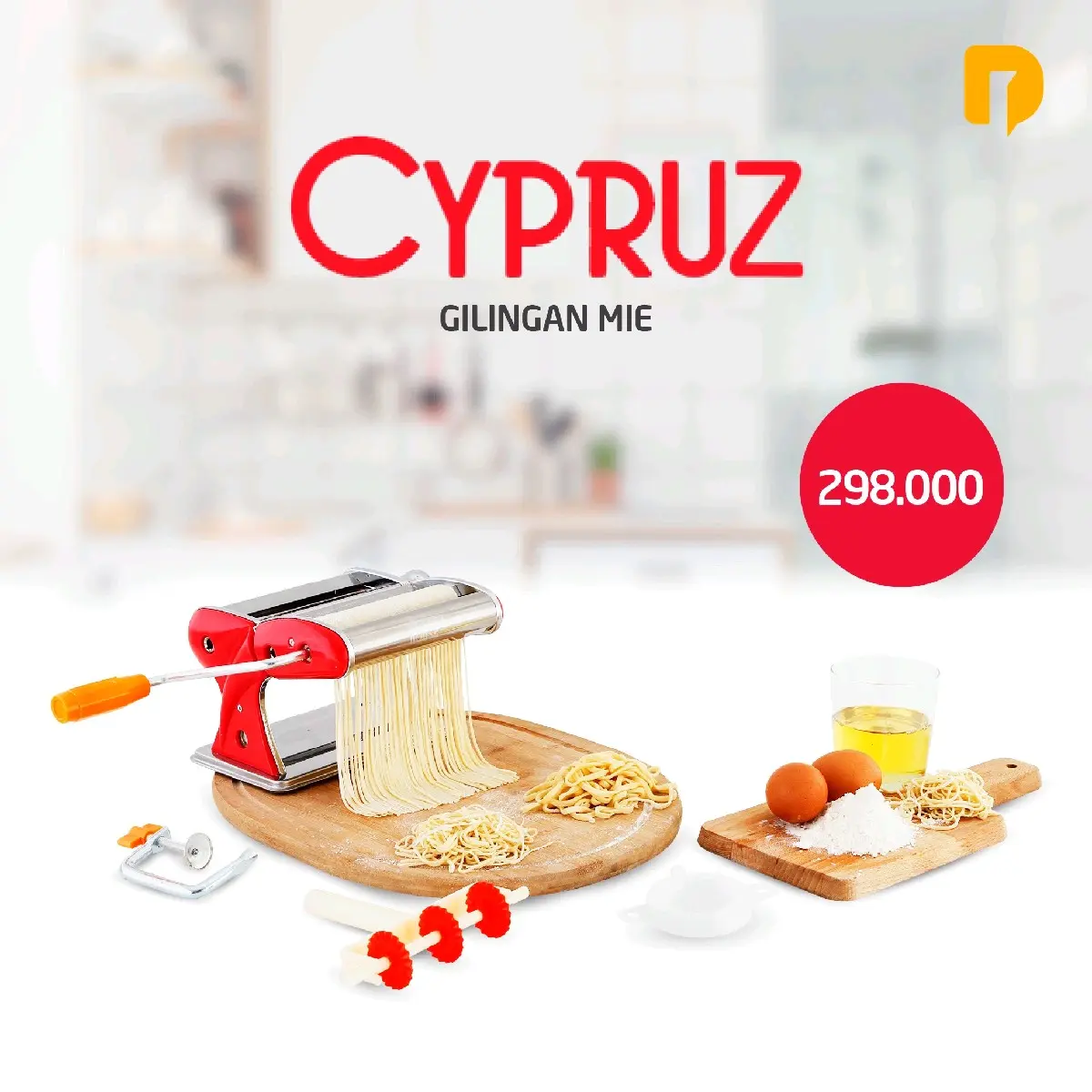 Cypruz Gilingan Mie Pasta Kulit Pangsit