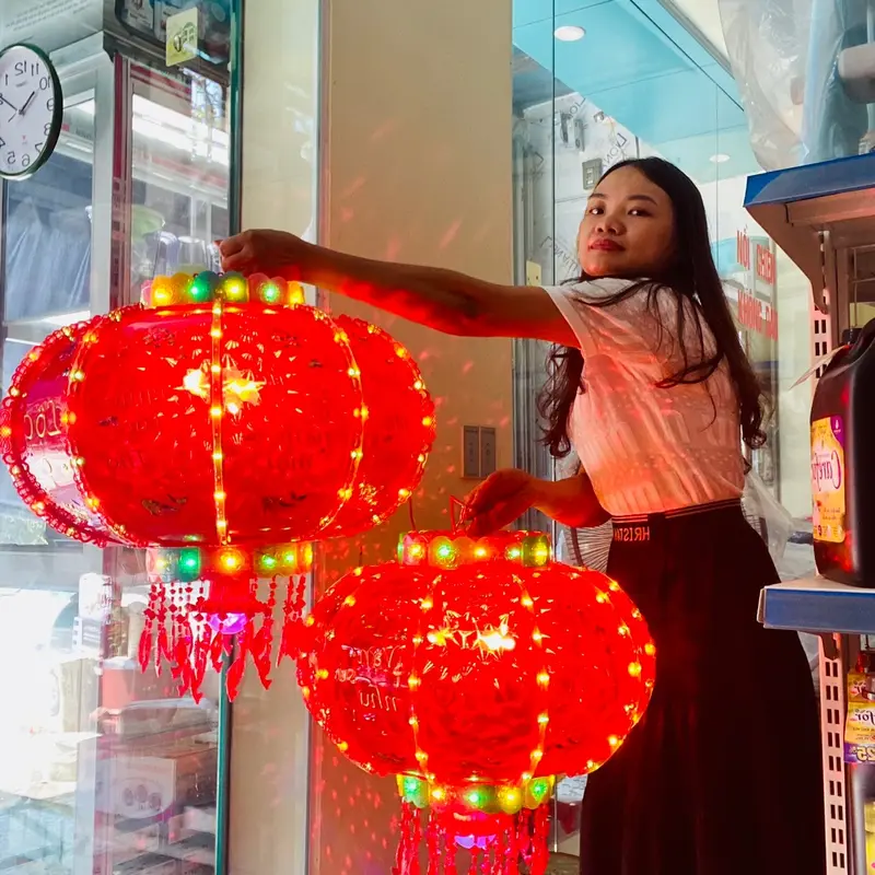đèn lồng điện tự xoay các size: 50,60, 80, 100 1