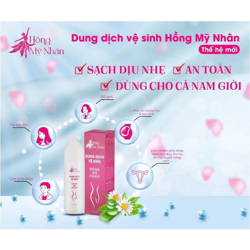 Product Introduction of Dung dịch vệ sinh phụ nữ Hồng Mỹ Nhân chính hãng làm sạch dịu nhẹ, dùng được cho cả nam giới 120ml - ĐẠI NAM 2024 Women vesinh  vungkin dung  dich phunu ddvs 9