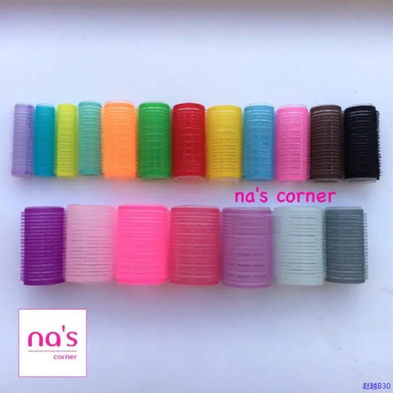 erou21 [SIZE 1.5-6cm] Lô quấn tóc tự dính cuốn uốn phồng tóc mái nhựa