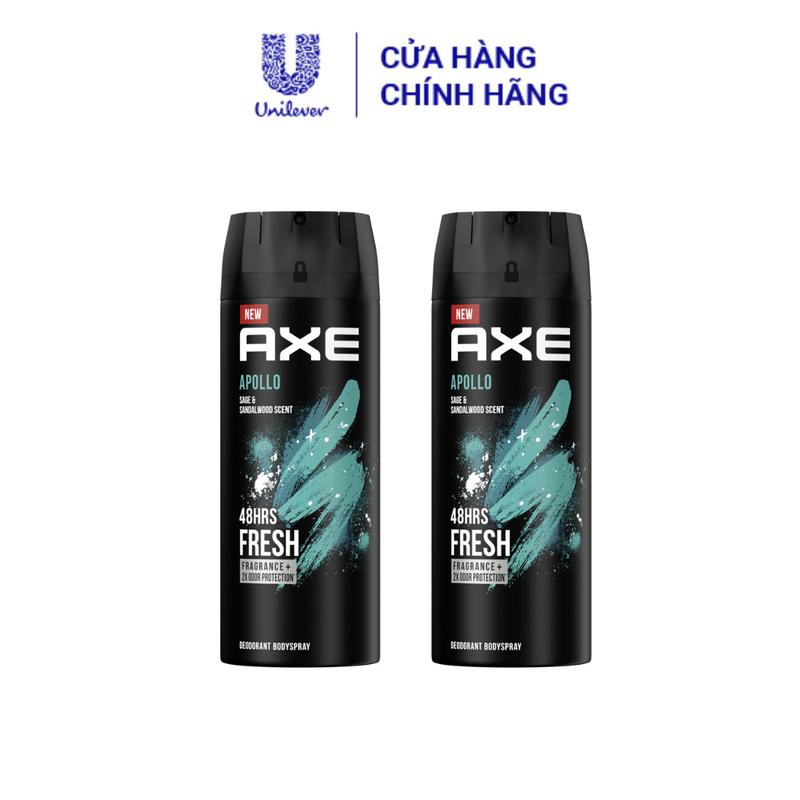 [FS] Combo 2 Xịt thơm toàn thân dành cho nam hương nước hoa AXE Apollo (chai 135ml) [3]