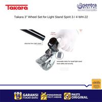 Gambar Takara WH-22 Wheel Set 3 Inch Light Stand Tripod Caster Stabilizer for Spirit 3 / 4 Studio Accessories dari Sentra Digital Kota Surabaya 4 Tokopedia