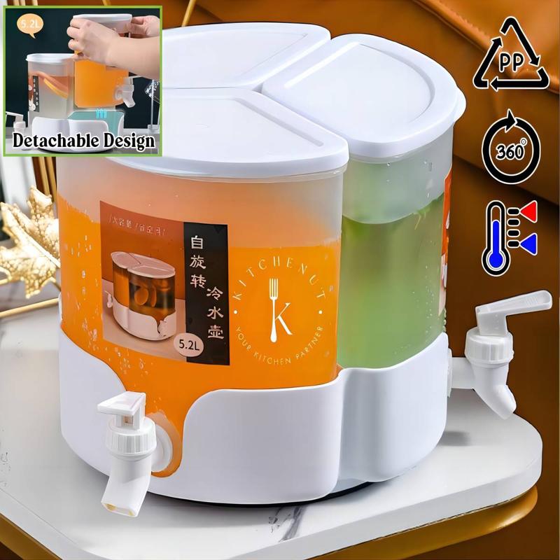 360° Rotatable Water Dispenser 5.2L Large Capacity Cold Kettle - TikTok ...