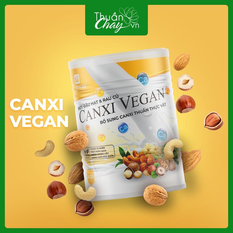 Canxi Vegan 420g - Bột Hạt Ngũ Cốc Rau Củ Ngũ Cốc Dinh Dưỡng Thuần Tự Nhiên