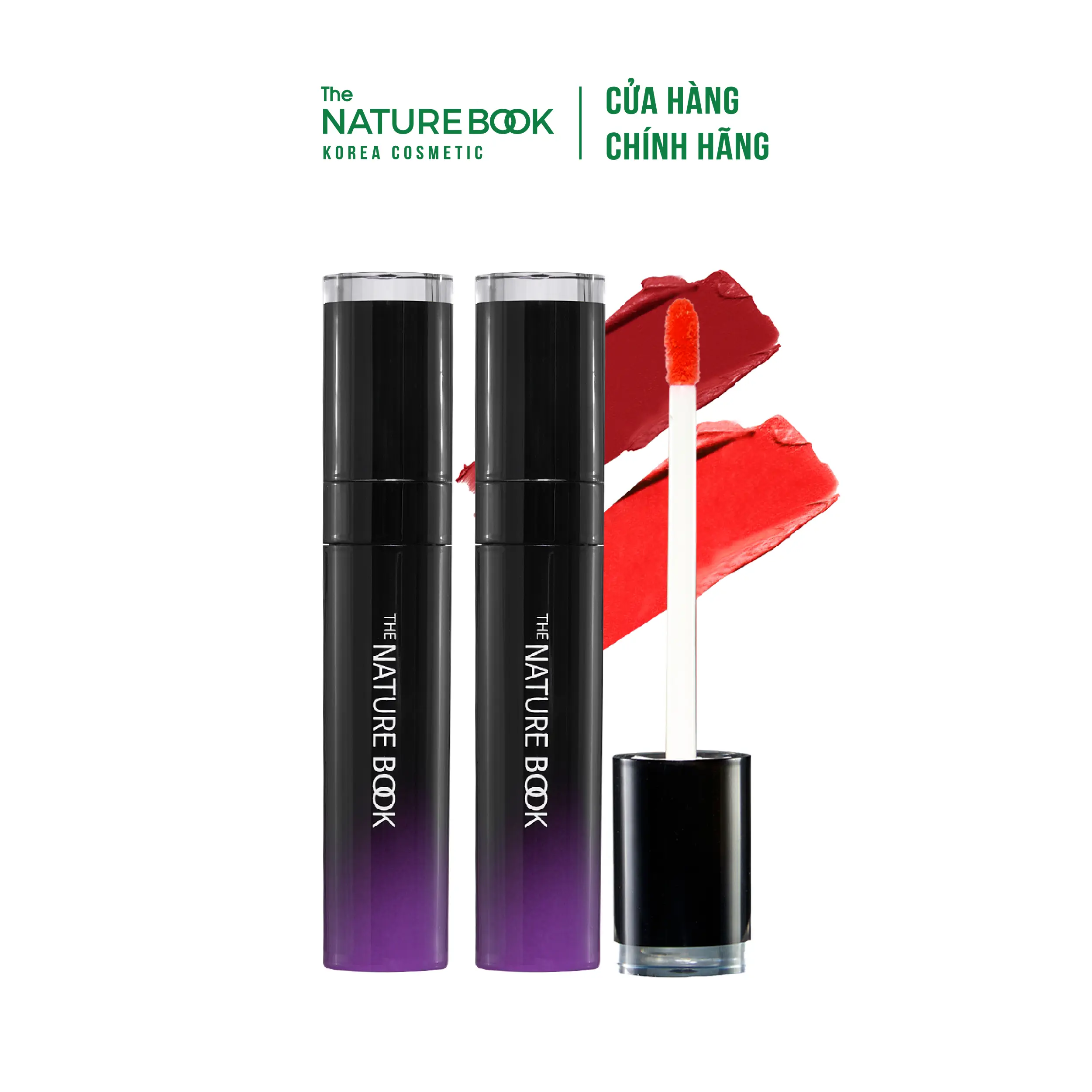Son Soft Velvet Tint Thuần Chay NATURE BOOK MALL Đầu Cọ Vát Dễ Tán Và Tạo Kiểu Cosmetic Son Môi Women Mỹ Phẩm Trang Điểm son sieu li