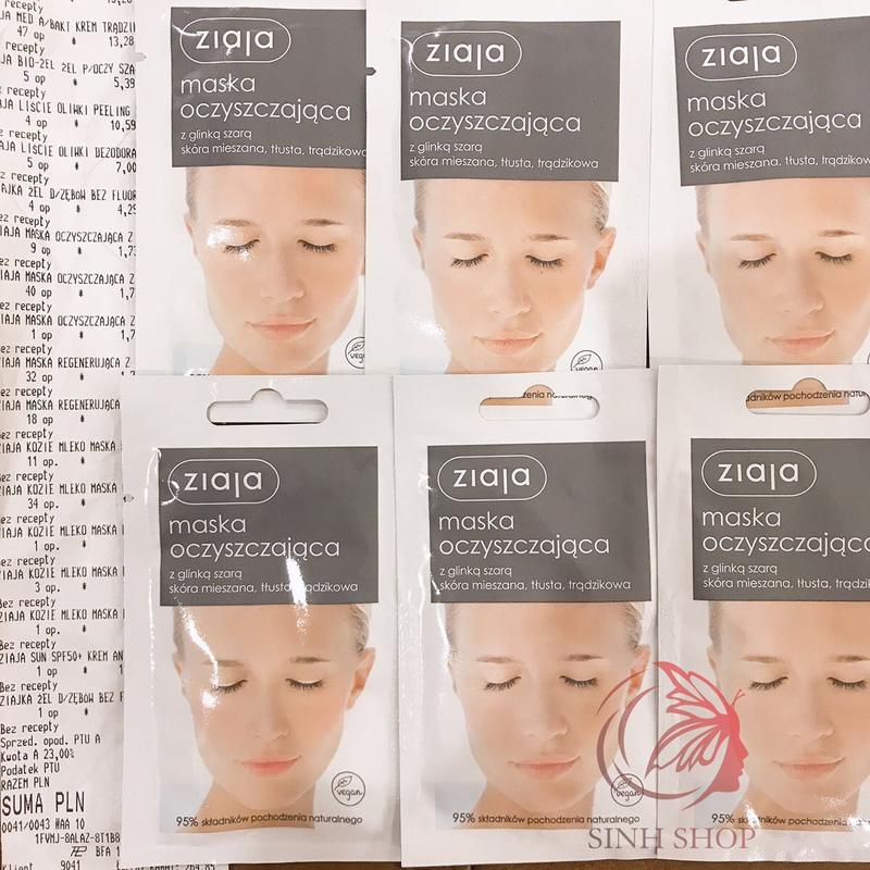 Mặt nạ bùn khoáng ghi Ziaja cho da dầu mụn