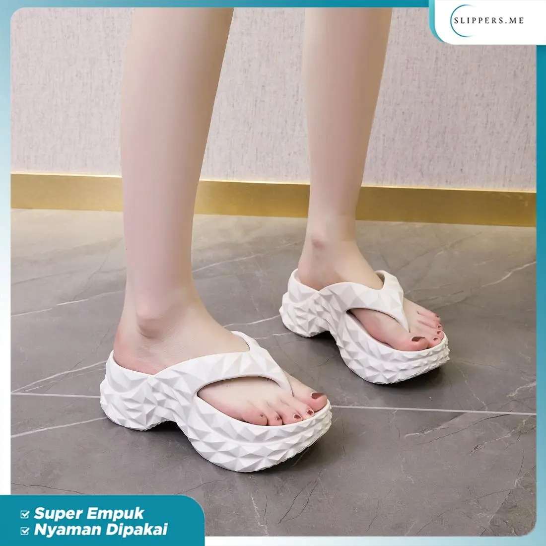 Sandal jepit Wanita Model durian Sandal Lembut dan nyaman Sandal Uk.36-40