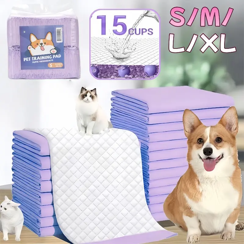 S/M/L/XL Dog Pee Pad / Pad Pipis Kucing / Disposable Pet Diaper Deodorant / Bantalan Popok Pelatihan Hewan Peliharaans / Pet Toilet Portable Underpad