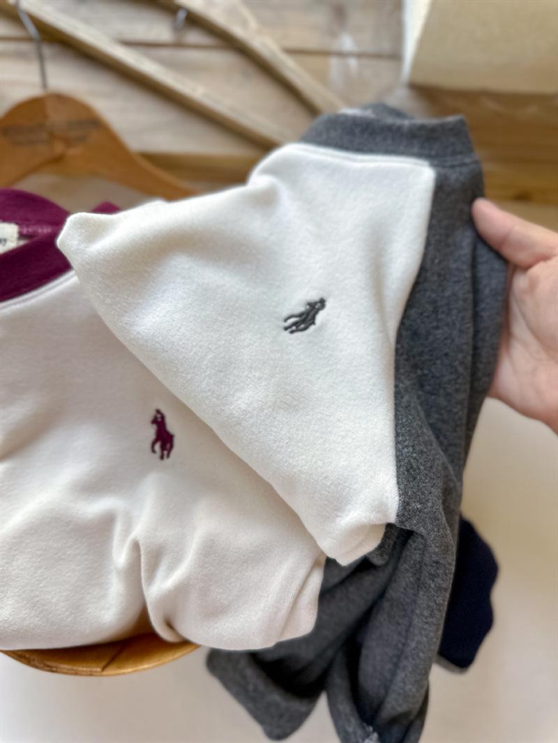 Product Introduction of Children'S Base Shirt 2023 Autumn And Winter Edition, Boys And Girls Color Blocked Raglan Sleeve T-Shirt, Baby German Velvet Long Sleeved Inner Layer 26