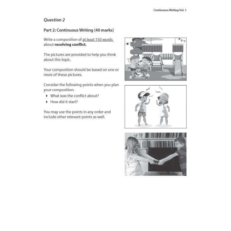 Product Introduction of Casual Upper Primary English: Intensive Practice Continuous Writing Volume 1/Singapore Syllabus/ Assessment Books 5