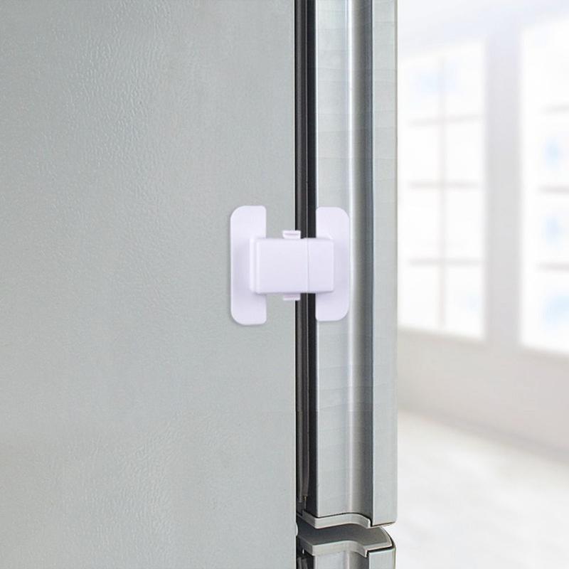 Product Introduction of Child safety lock, durable, anti-opening, white ABS material, door lock, suitable for refrigerators 16